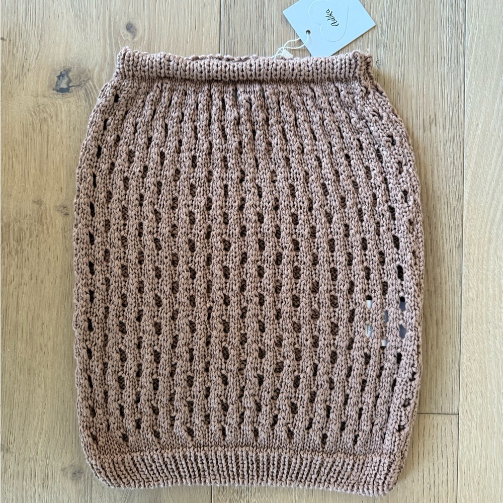 NWT Adika Crochet Knit Mini Skirt